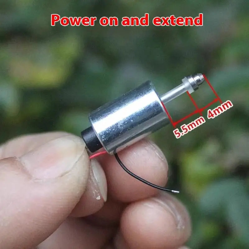 Mini Round Cylinder Solenoid Electromagnet DC 7.4V 9V 12V Linear Solenoid Electromagnet Qme