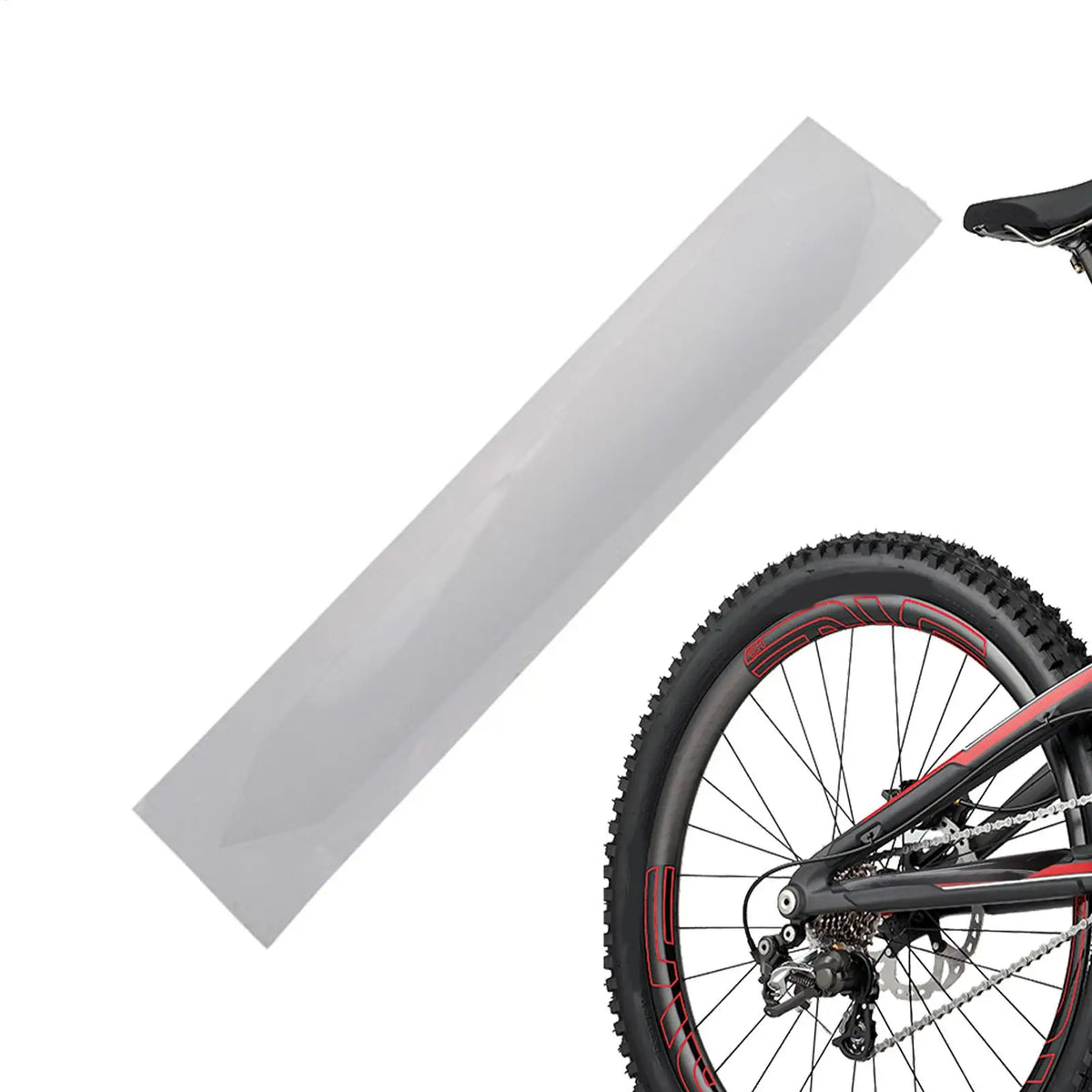 Clear Bicycle Chainstay Protector Frame Guard Tape Film Bike Frame Protector Qme
