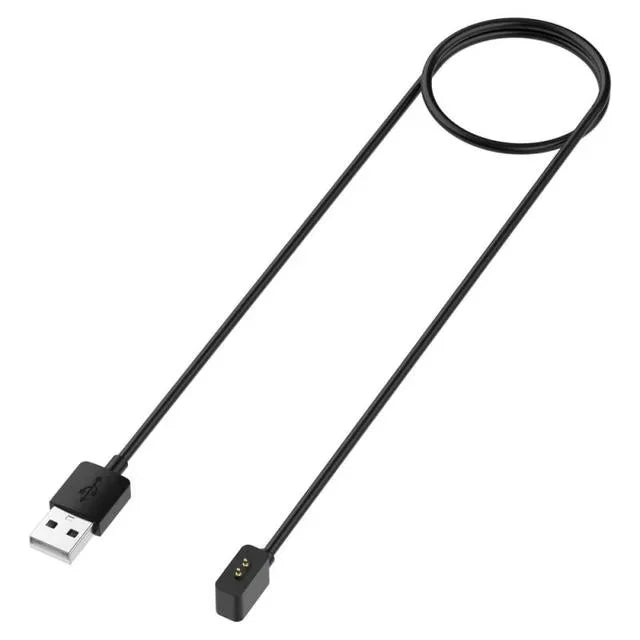 Magnetic USB Charger Cable for Xiaomi Band 8 9 10 & Redmi Watch Smartwatch Charging Cable Qst Black 1m