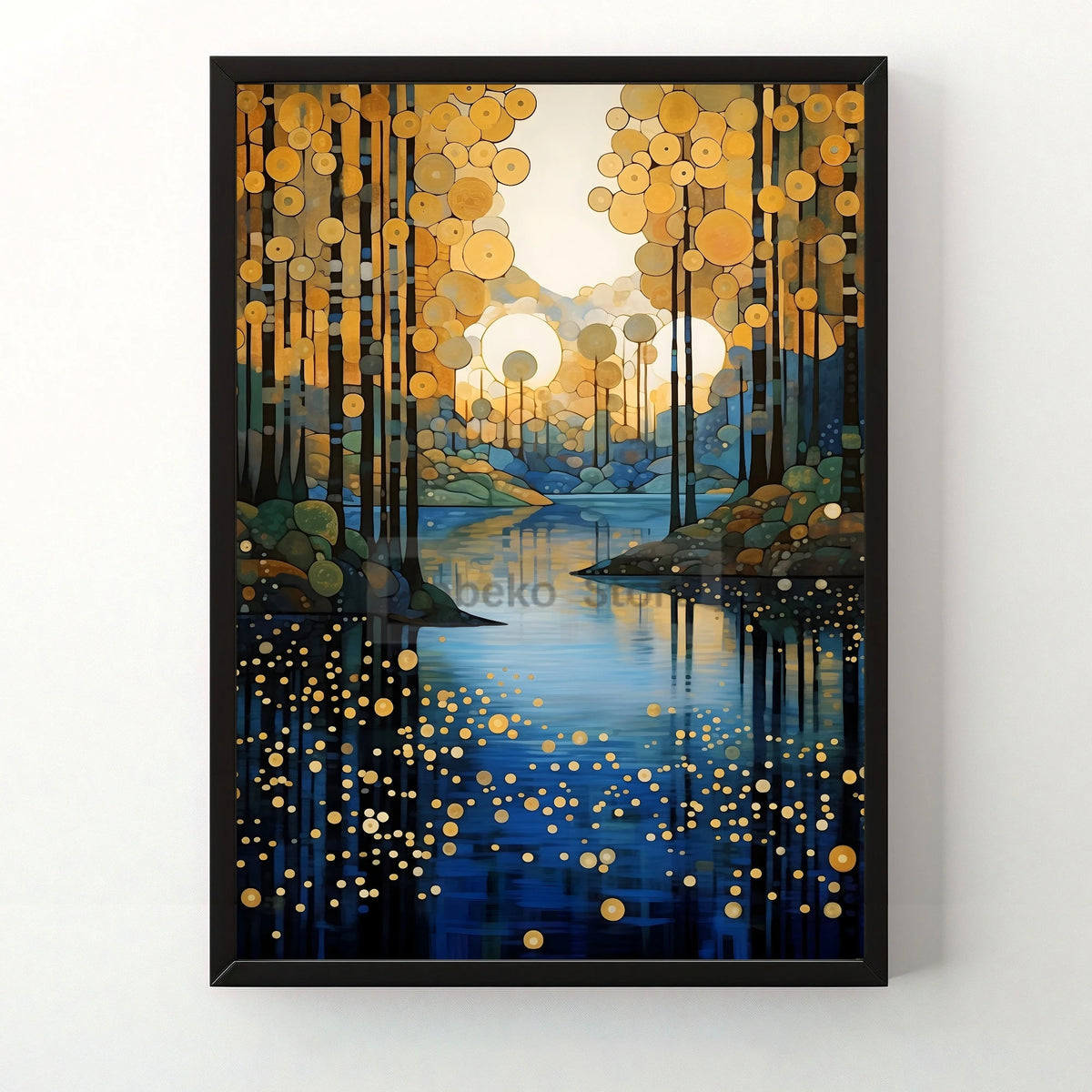 Gustav Klimt Farm Garden Canvas Print – Floral Wall Art Canvas Wall Art Print Qst 7 40x60cm Unframed