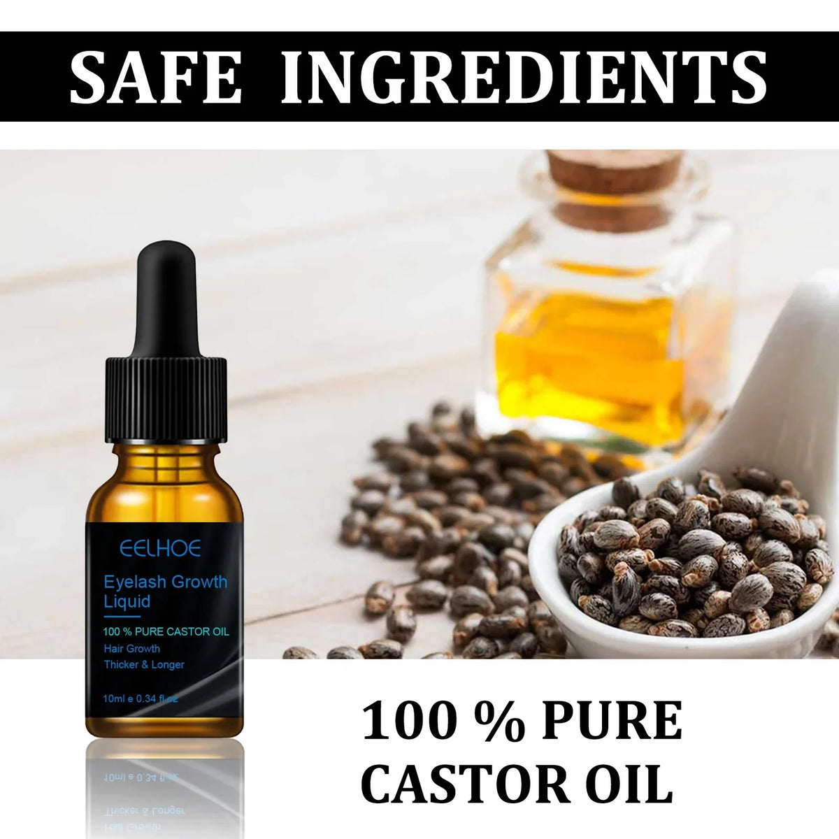 Castor Oil Eyebrow Growth Serum – Fuller, Defined Brows Eyebrow Growth Serum Qme