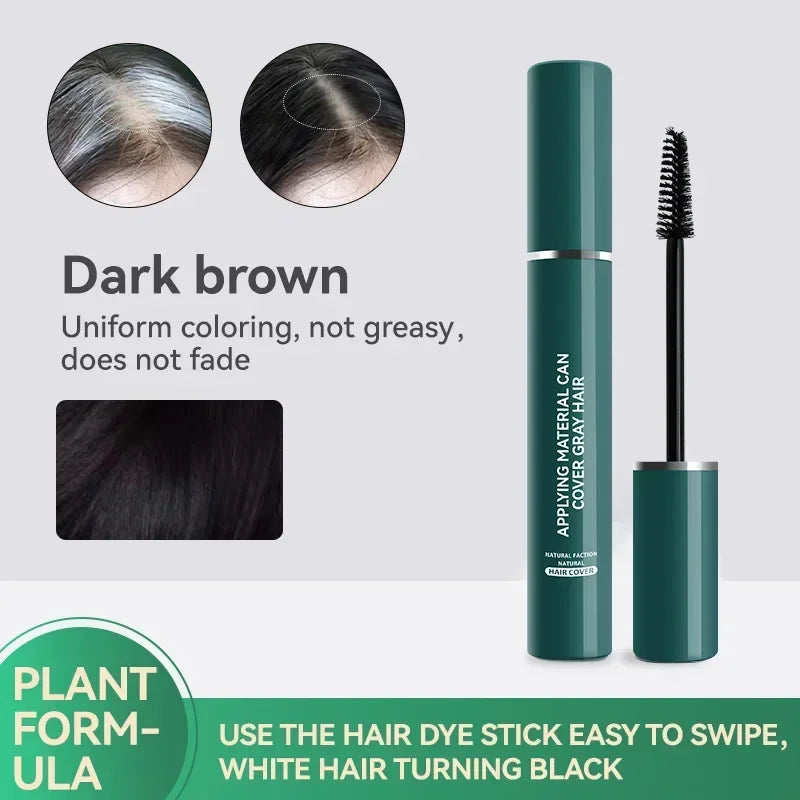 Temporary Hair Color Stick – Washable, Fast & Long-Lasting Dye Temporary Hair Dye Qme 02 dark brown