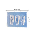 3D Snake Girl Silicone Nail Art Carving Mold – DIY Design Nail Art Mold Qme one size
