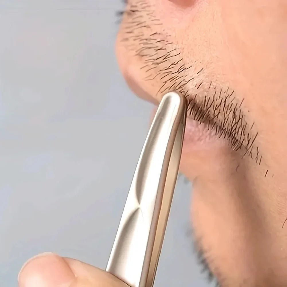 Round Head Tweezers for Eyebrow & Facial Hair Removal | Qme Precision Tweezers Qme