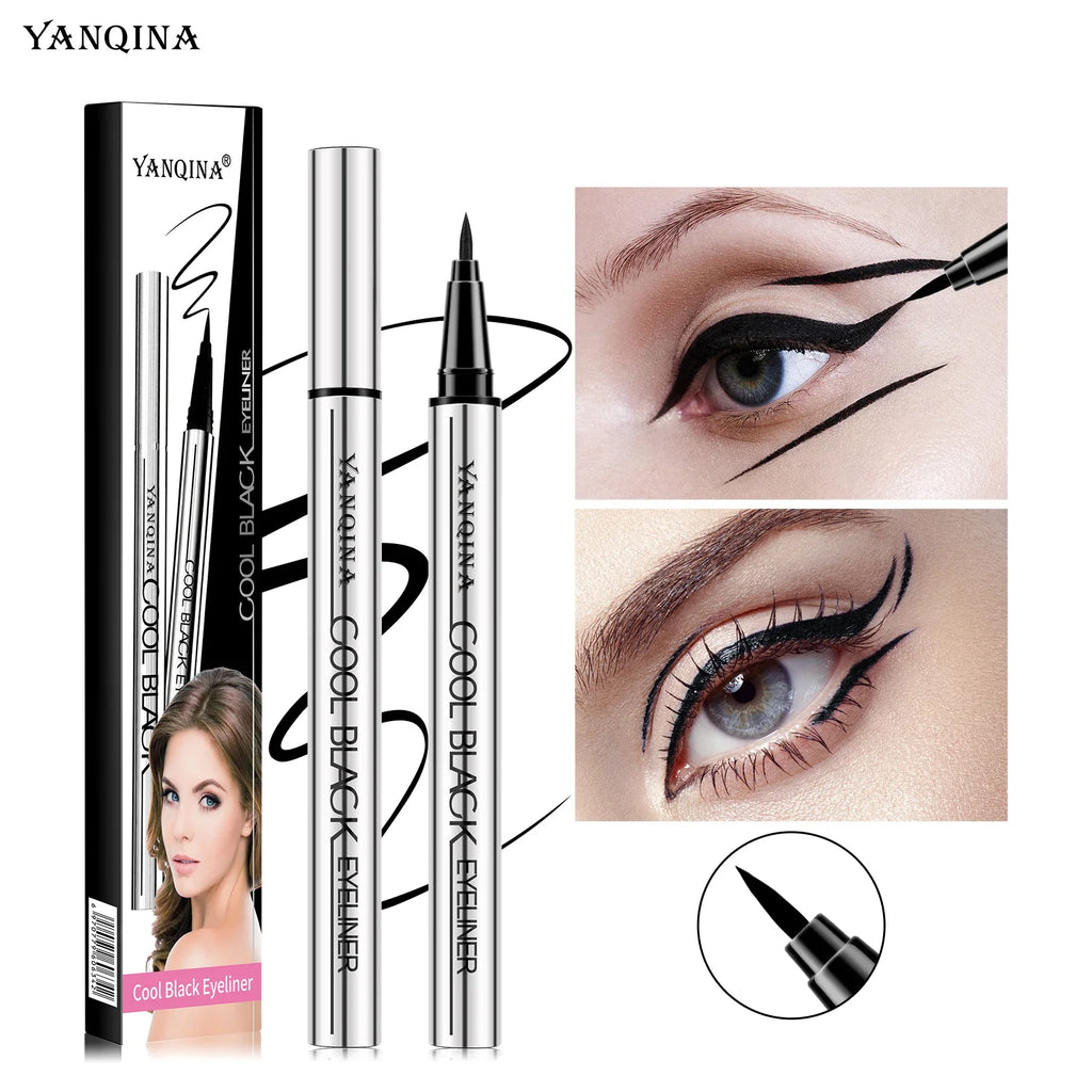 Qme Waterproof Liquid Eyeliner – Quick-Dry, Smudge-Proof Liquid Eyeliner Qme