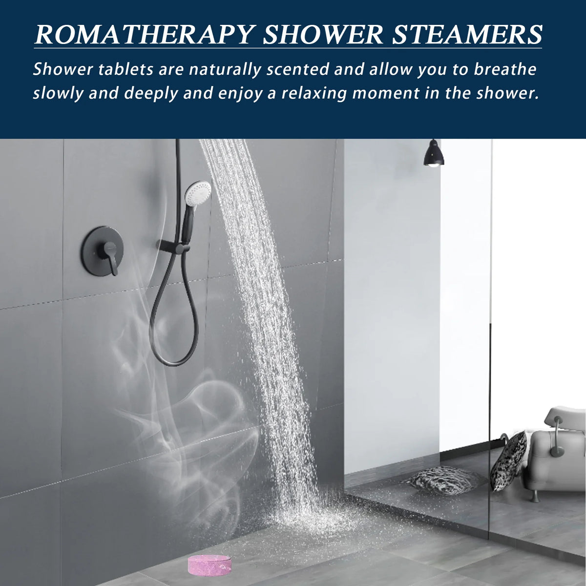 6-Pack Aromatherapy Shower Steamers – Spa Fizz Tablets Shower Steamers Qst