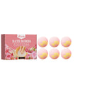 Rose Fizzy Foot Soak Balls – Exfoliating Moisturizing Spa Set 6pc Foot Soak Bath Balls Qst 1 BOX