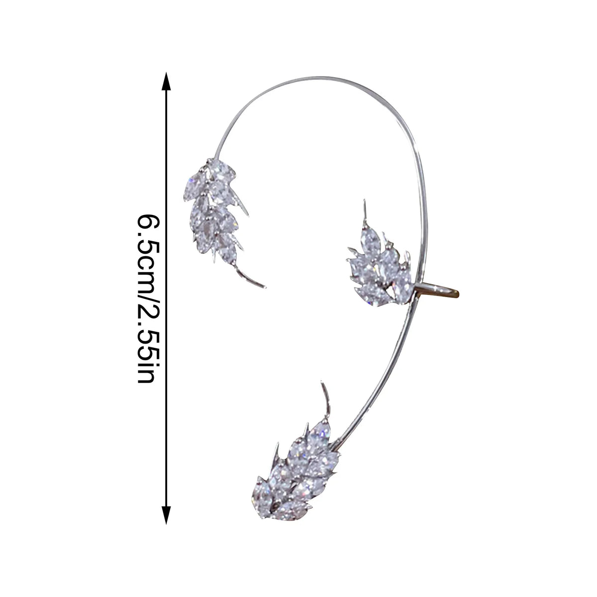 Luxury Irregular Leaf Clip-On Statement Earrings | Alloy Statement Earrings Qme