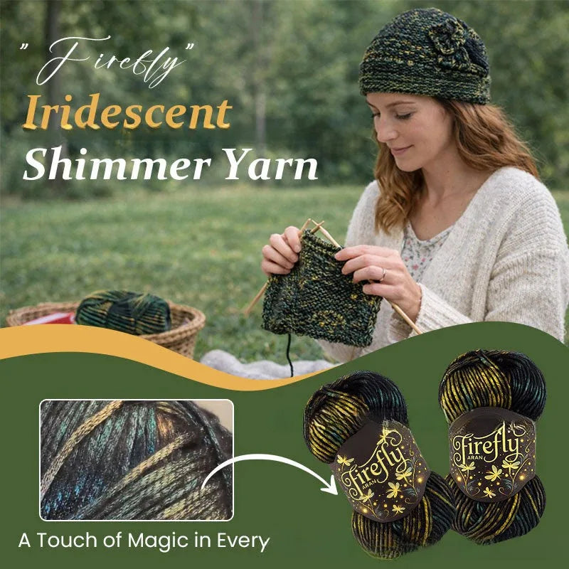 Firefly Iridescent Shimmer Yarn | Holiday & Handmade Crafts Shimmer Craft Yarn Qme