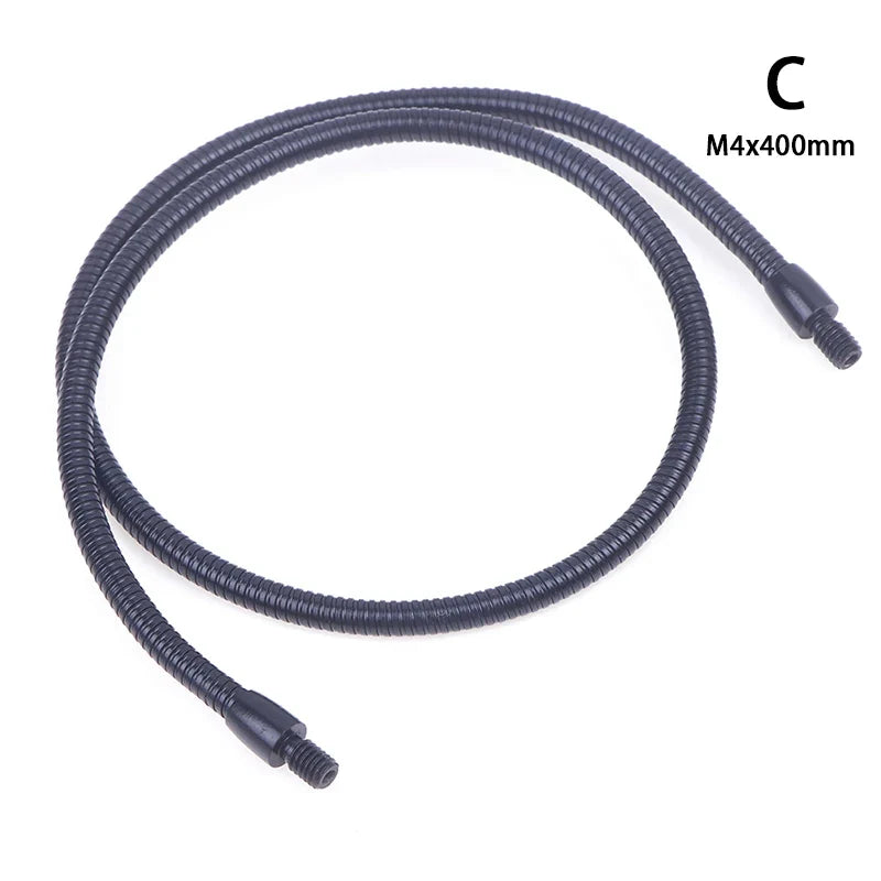 M4 Flexible Microphone Positioning Hose Black Silver 10–40cm Microphone Accessory Qme C
