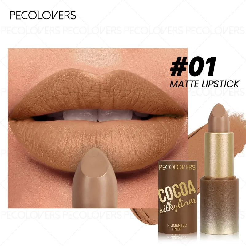 Qme Velvet Matte Lipstick – Reddish Brown & Deep Berry Matte Lipstick Qme 01