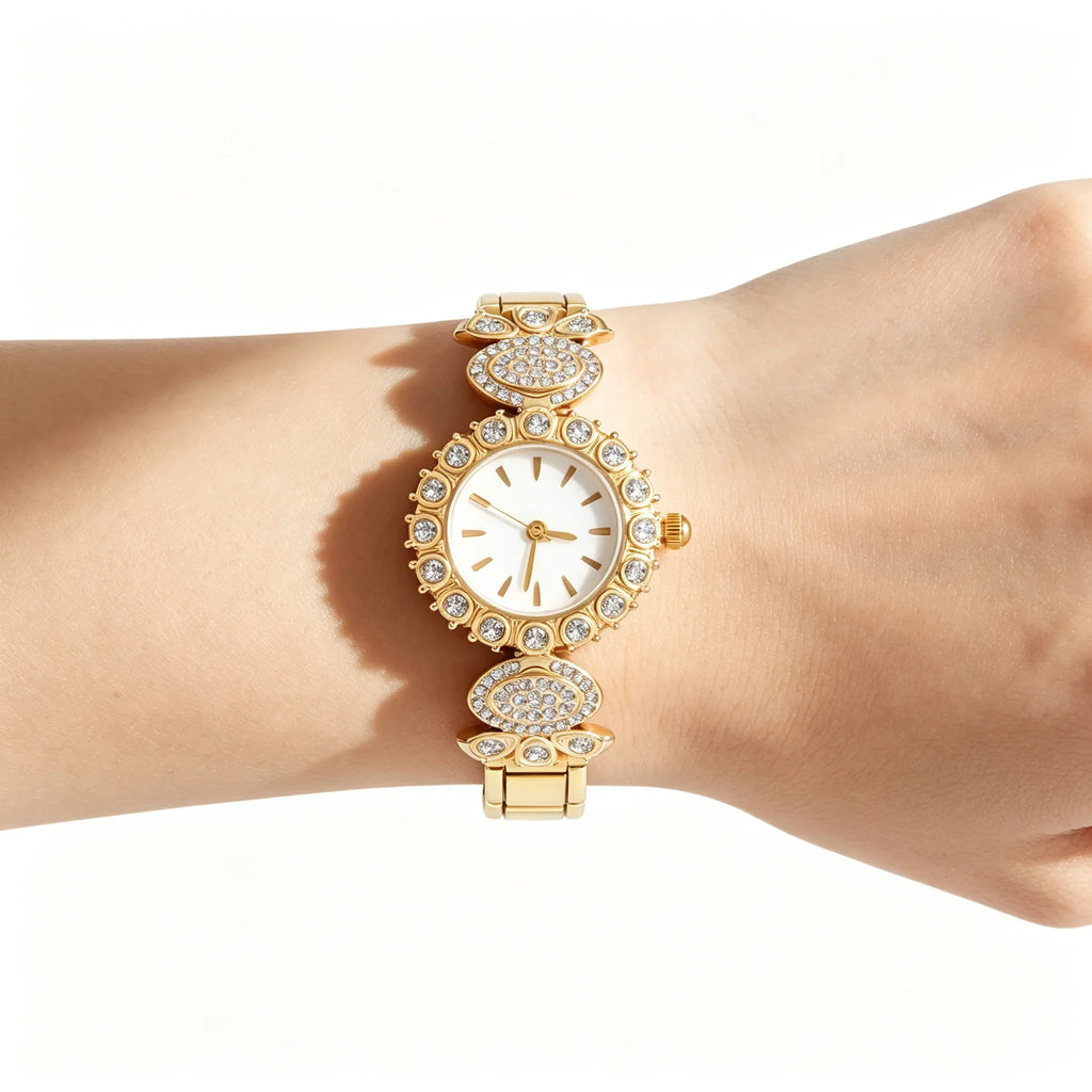 Stainless Steel Elastic Zircon Charm Bracelet | DIY Stack Charm Bracelet Qme
