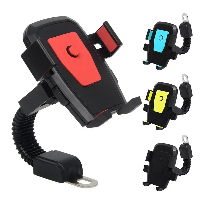 Motorcycle Car Phone Bracket – Non-Slip Rotatable Mount Phone Mount Bracket Qme