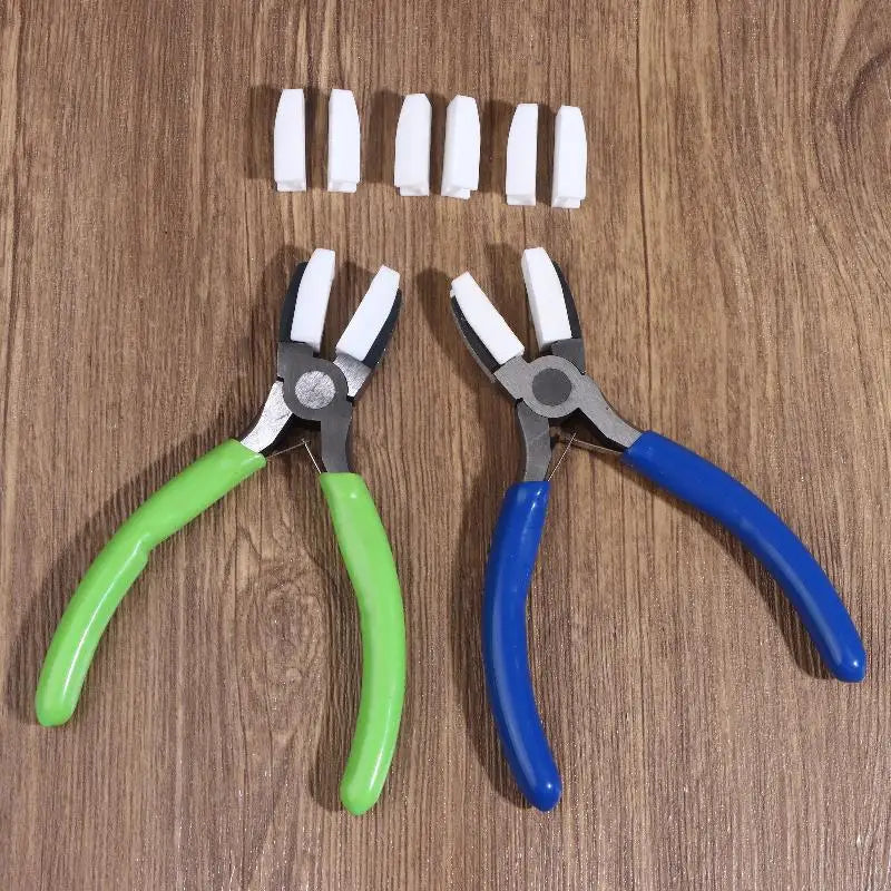 Nylon Jaw Flat Nose Pliers – Beading & Jewelry DIY Tool Jewelry Making Pliers Qme