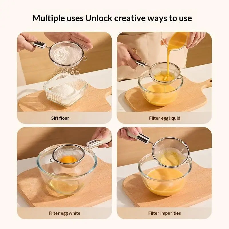 Stainless Steel Mesh Strainer Spoon – Juice, Milk & Sieve Mesh Strainer Spoon Qme