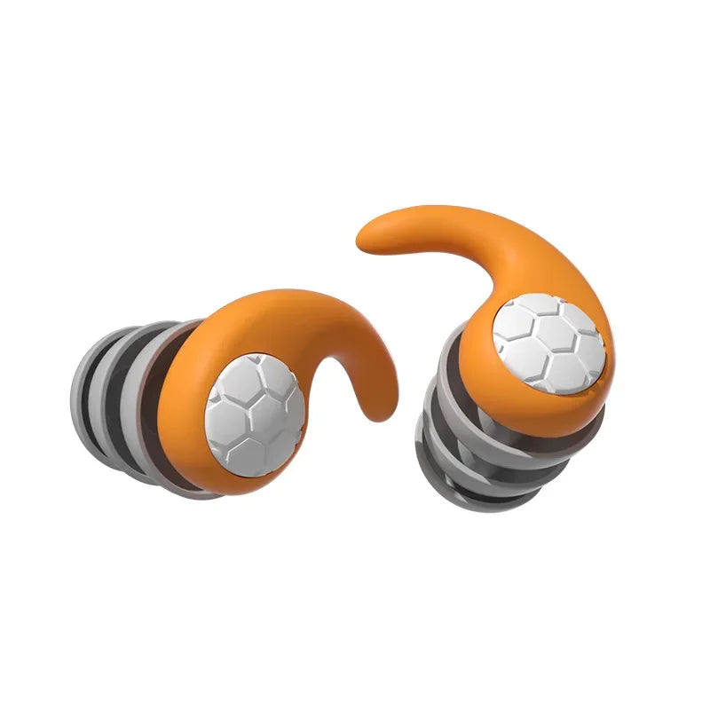 3-Layer Soft Silicone Ear Plugs for Sleep & Noise Reduction Silicone Ear Plugs Qme