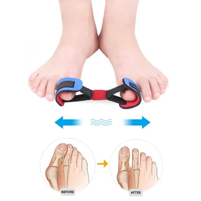 Pexmen Elastic Big Toe Separator Cushion Strap – Soft Rubber Toe Separator Cushion Qme