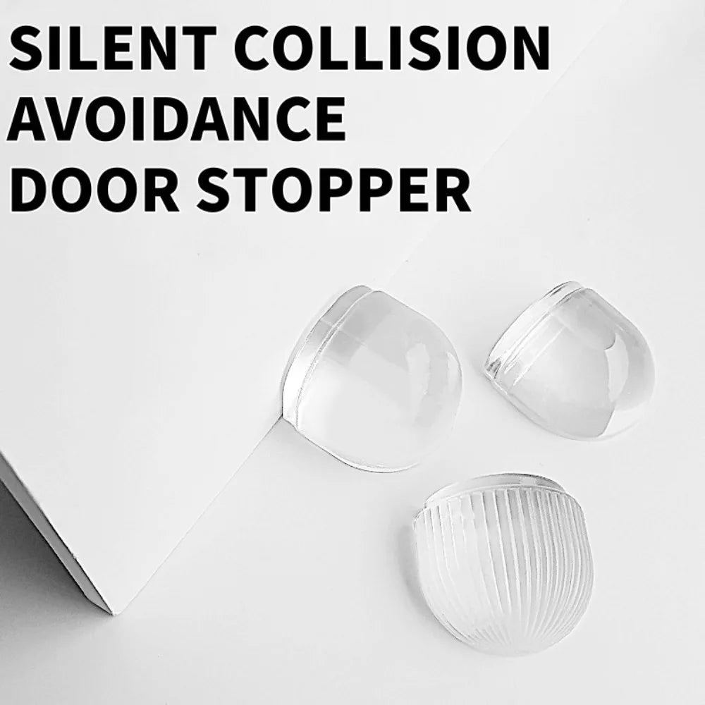 Transparent Self-Adhesive Door Stopper – Silent No-Drill Door Stopper Qme
