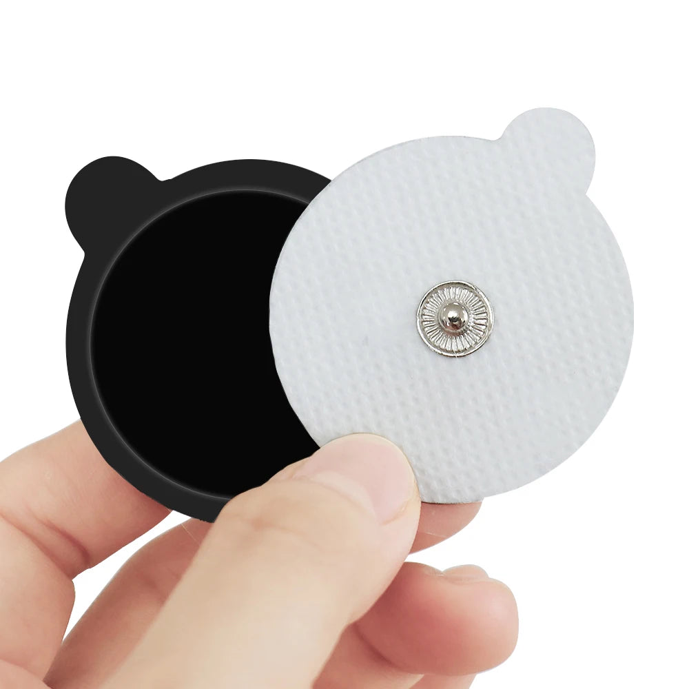 TENS EMS Reusable Round Electrode Pads 10/20 Pack – Gel Pads Electrode Gel Pads Qst