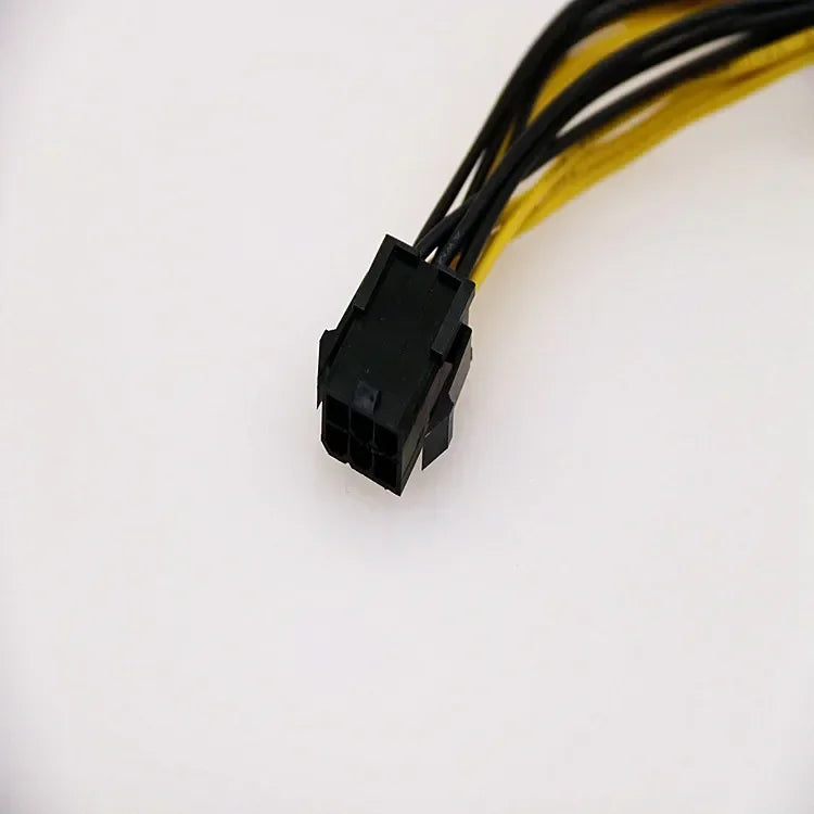 PCIe 8-Pin to Dual 6+2 Pin GPU Power Adapter Splitter Cable GPU Power Adapter Qme