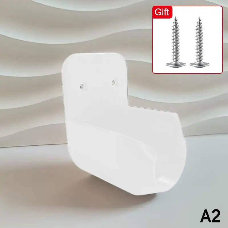 Wall Mount Garden Hose Nozzle Holder Bracket with Screws Hose Nozzle Bracket Qme A2