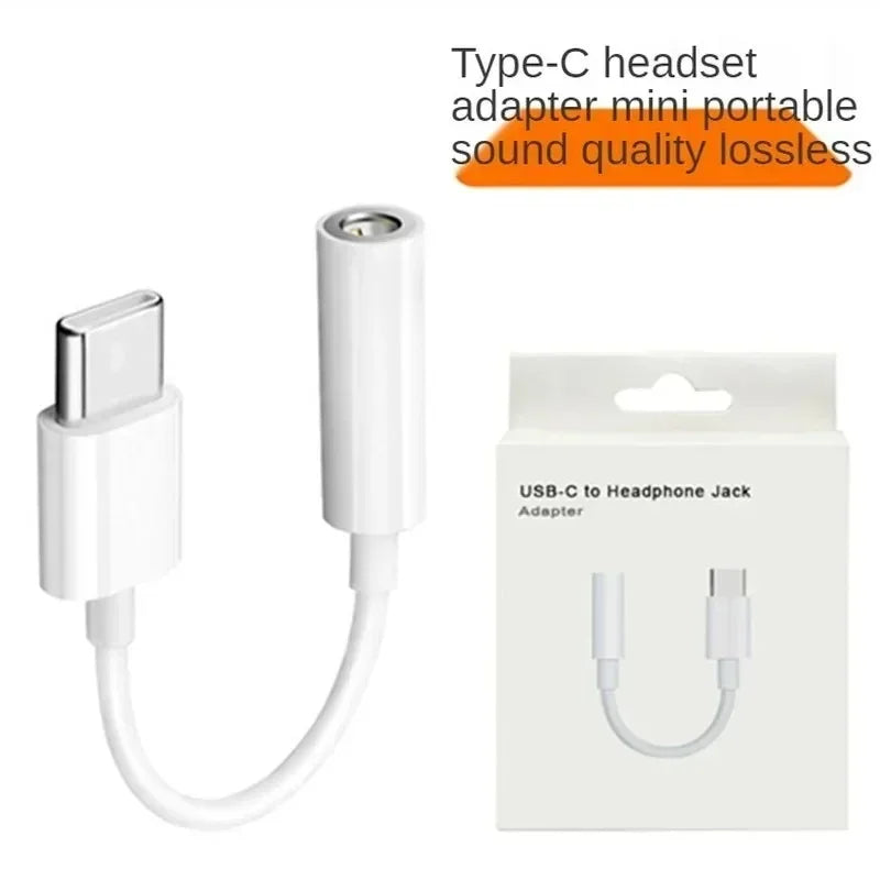 USB-C to 3.5mm Headphone Adapter for Android – Hi-Res DAC Headphone Adapter Qme