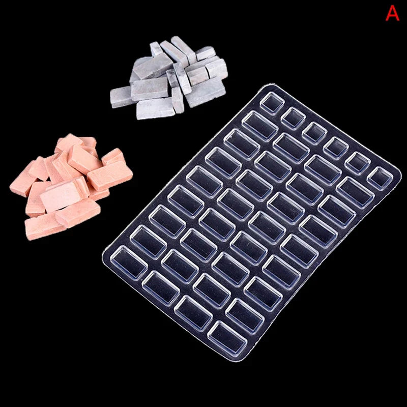 Mini Brick Silicone Mold – DIY Cement Sand Table Model Silicone Craft Mold Qme A