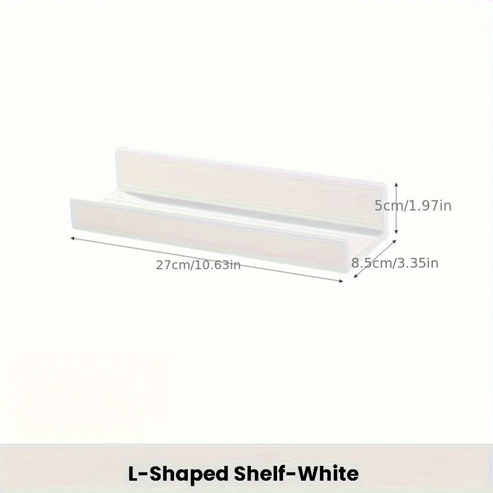 Expandable Floating Shelves for Bathroom & Kitchen Storage Floating Wall Shelf Qme 1bag 27 8.5 5cm