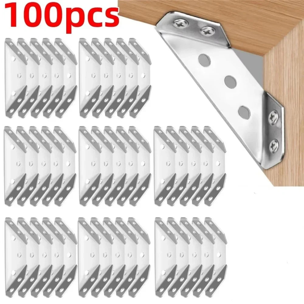 Stainless Steel Right Angle Bracket for Furniture & Cabinets Angle Bracket Qme