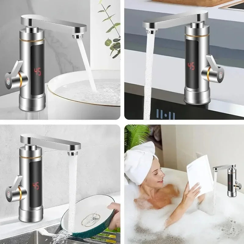 ZARTSEN Tankless Electric Hot Water Faucet LCD 360° | Instant Tap Instant Heater Faucet Qst