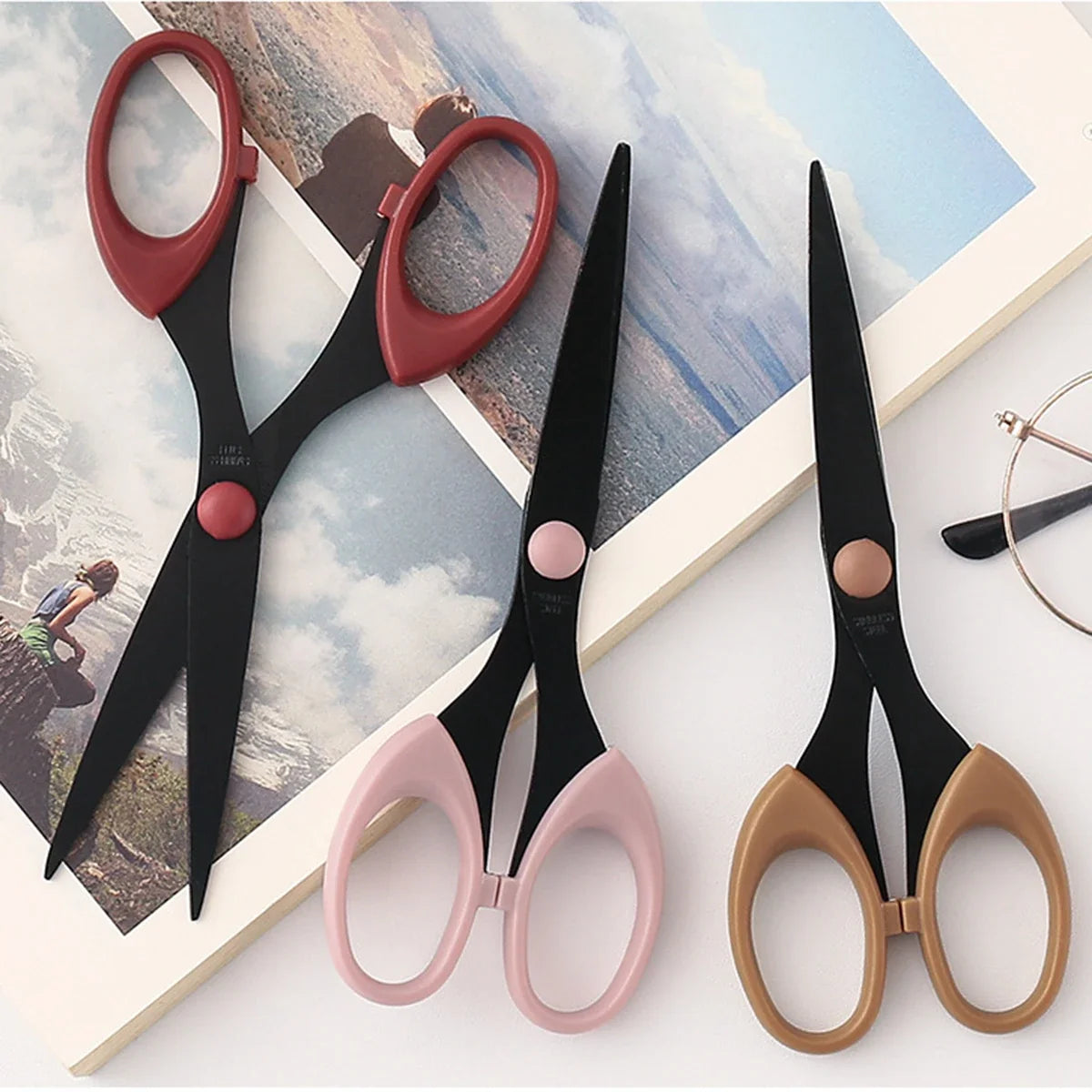 Stainless Steel Scissors – Sharp Blades & Comfort Grip Handles Craft Scissors Qme