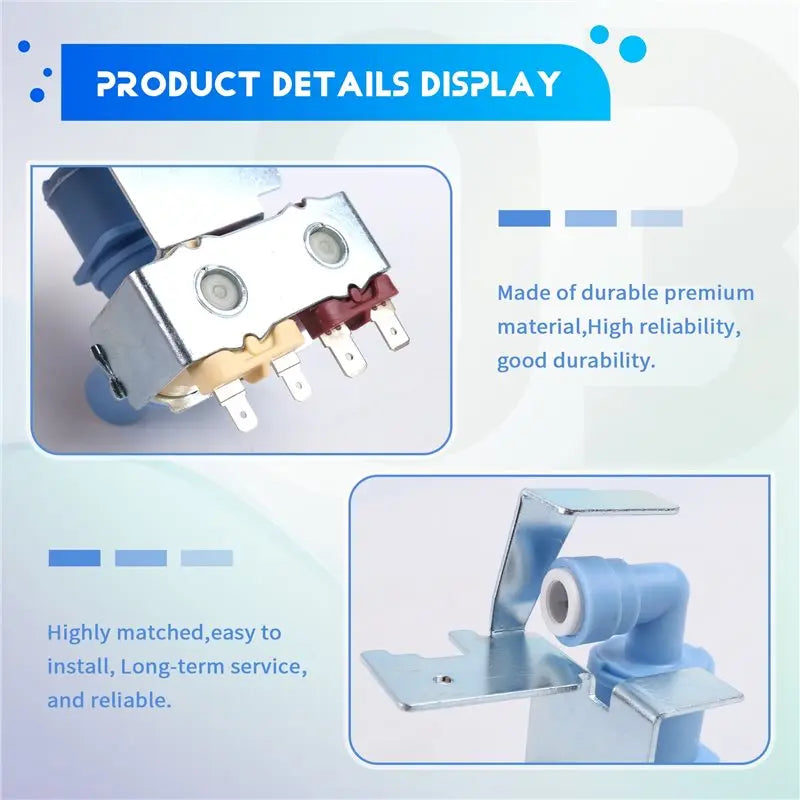 Refrigerator Water Inlet Valve – Fits Whirlpool W10420083 Refrigerator Replacement Part Qst