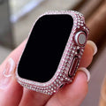 Rhinestone Apple Watch Case & Screen Protector 38–45mm Apple Watch Case Qme Pink (No Watch) 45mm-Series 9 8 7