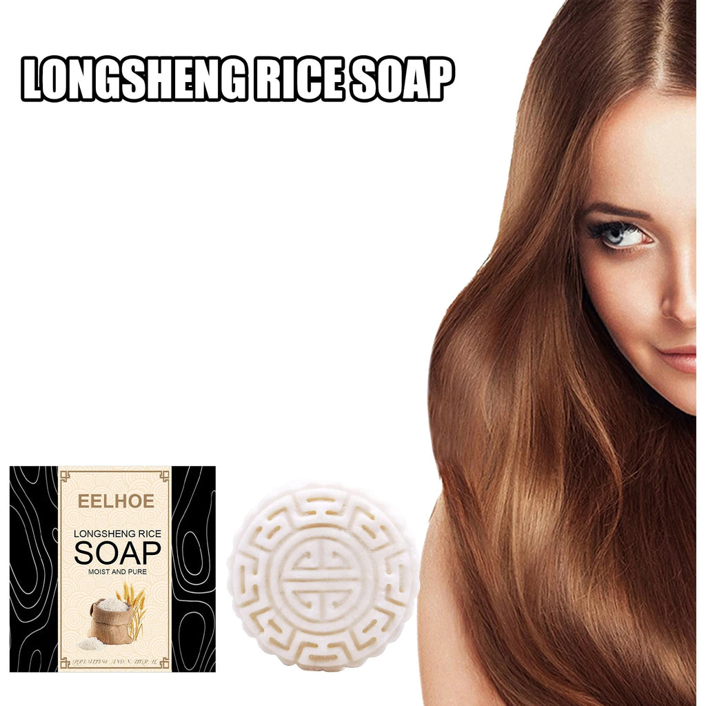 Rice Water Shampoo Bar – Nourishing Solid Hair Cleanser Solid Shampoo Bar Qst