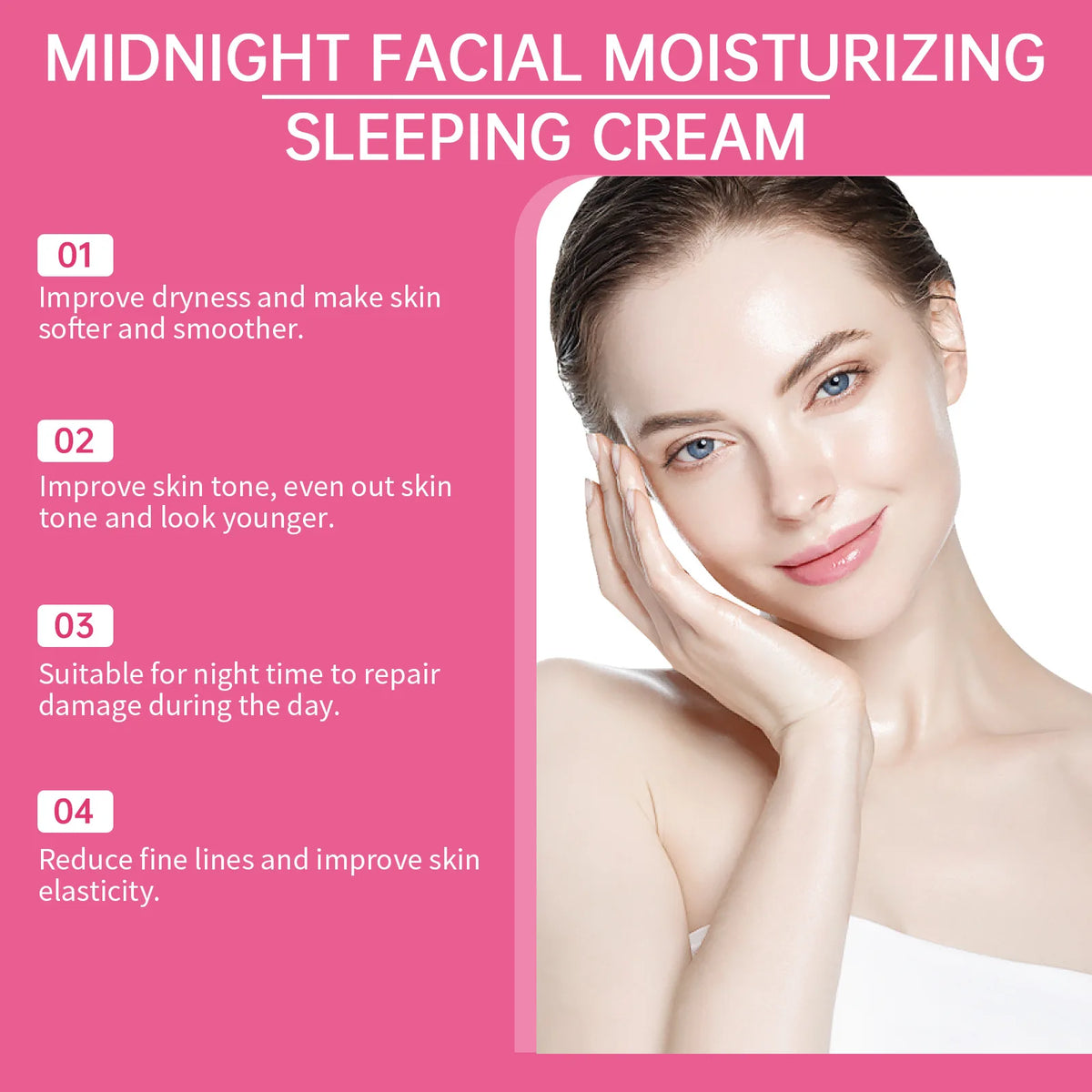 Hoygi Night Face Cream – Firming, Brightening & Moisturizing Night Face Cream Qst