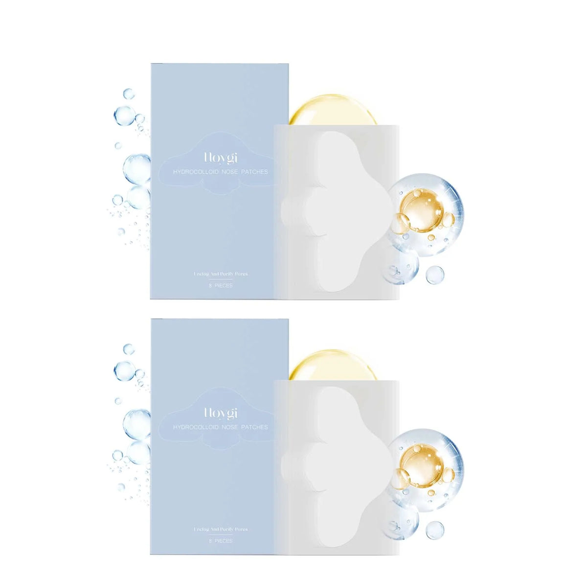 Salicylic Acid Nose Pore Strips & Hydrocolloid Patches | Qme Nose Pore Strips Qme 2 x 8pcs Boxed