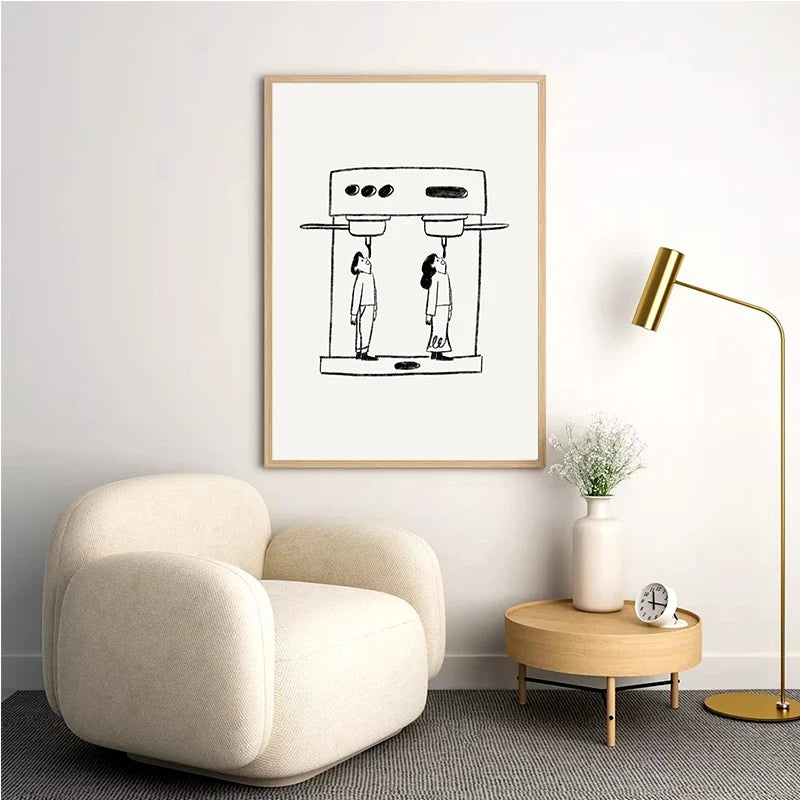 Espresso Please Canvas Wall Art Print – Kitchen Cafe Decor Canvas Wall Art Print Qst
