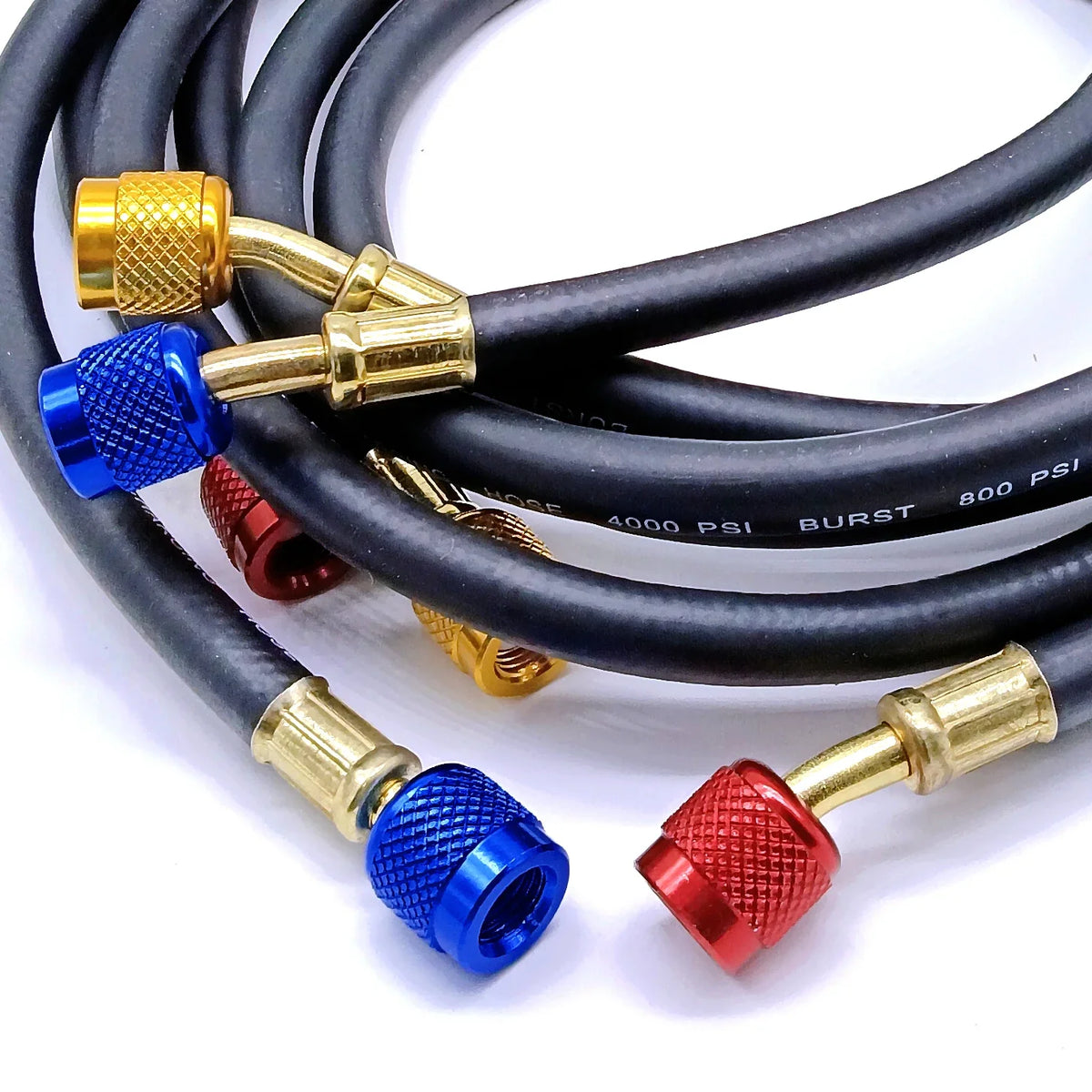 R134a R410A AC Refrigerant Charging Hoses HVAC Tool Set HVAC Charging Hose Qme