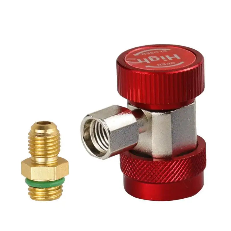 R134a Refrigerant Adapter Hose Assembly – A/C Coupler Kit Refrigerant Adapter Hose Qme Red