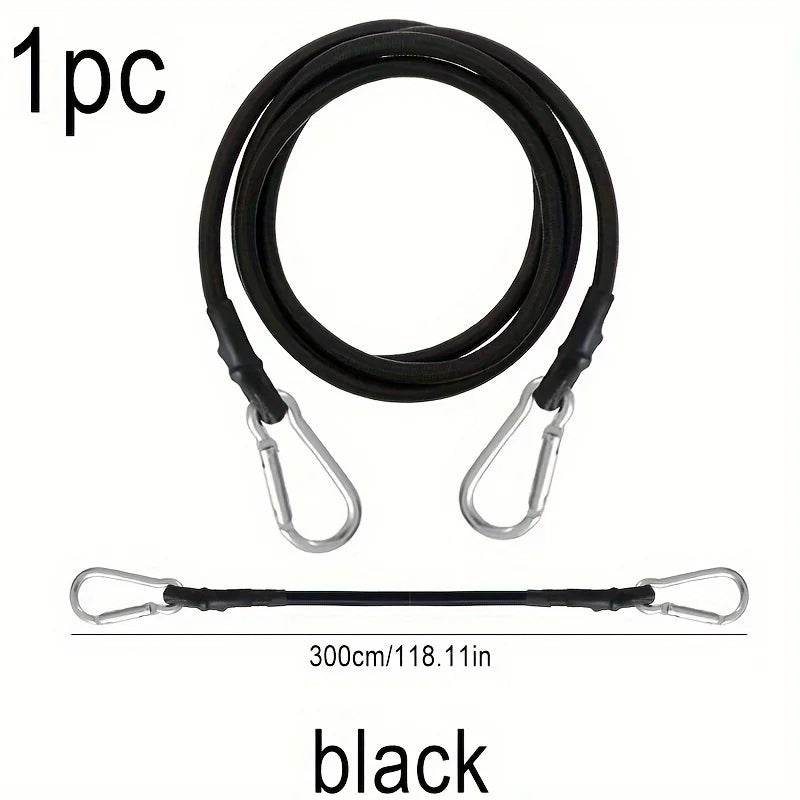 Heavy-Duty Bungee Cord with Hook – Elastic Rope for Camping Bungee Cord & Strap Qme 1pc