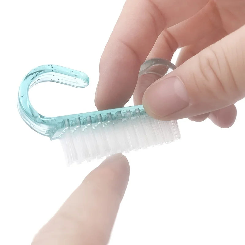 Soft Grip Nail Cleaning Brush Set – 10 Pack Manicure Tool Nail Cleaning Brush Qme