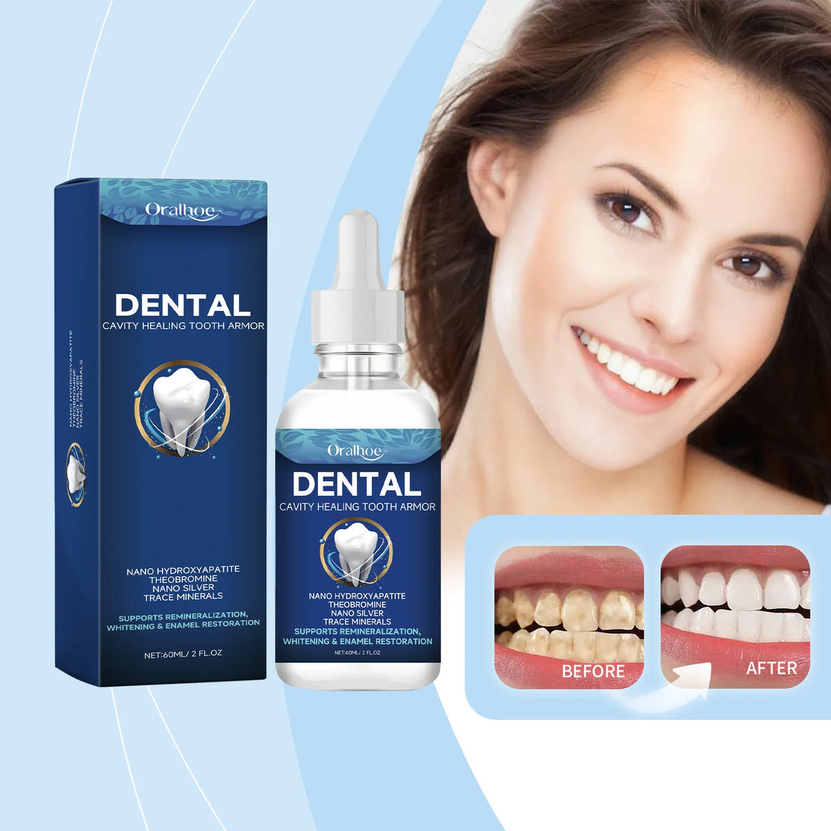 Teeth Brightening Oral Serum – Deep Clean & Gum Care 60ml Oral Care Serum Qst