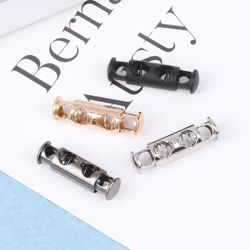Metal Double Hole Spring Cord Lock Buckles – 10pcs Fasteners Cord Lock Buckle Qme