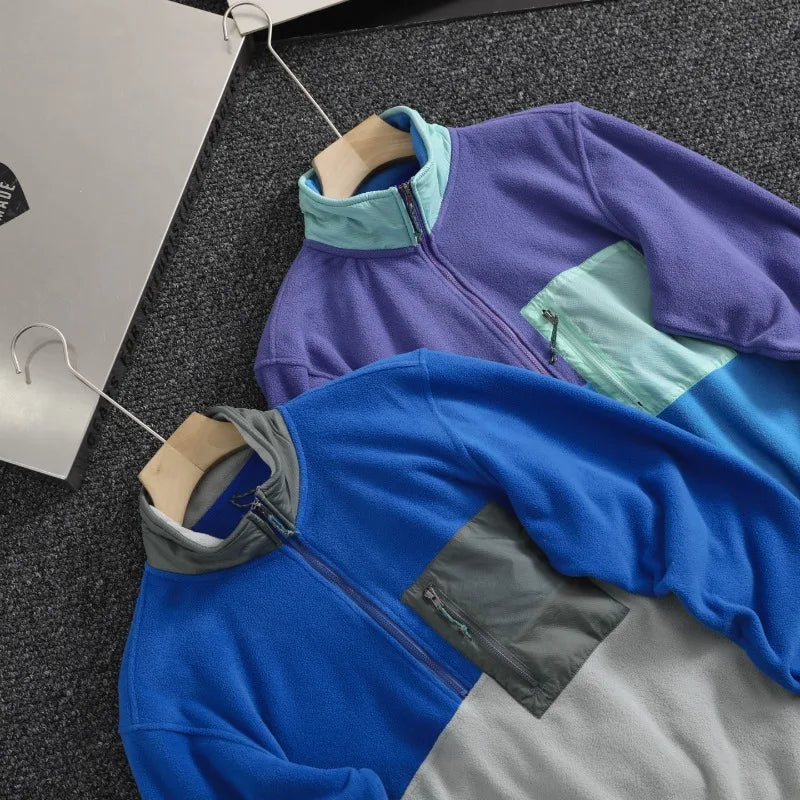 Matching Couple Half-Zip Fleece Pullover – 8 Colors Fleece Pullover Qme