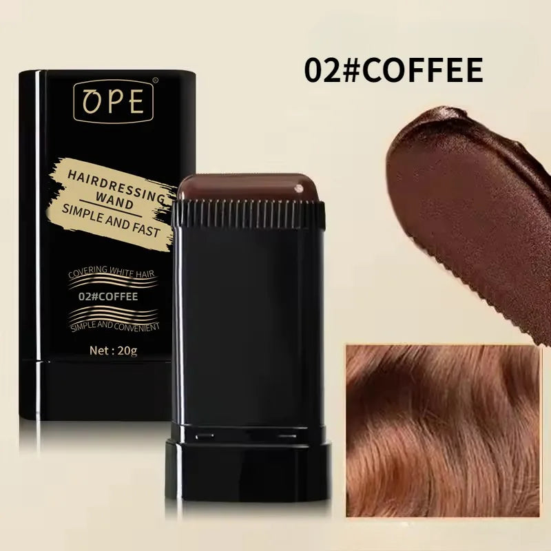 Three-Color Hair Dye Stick – Gray Coverage & Long-Lasting Color Hair Dye Stick Qme 02 COFFEE