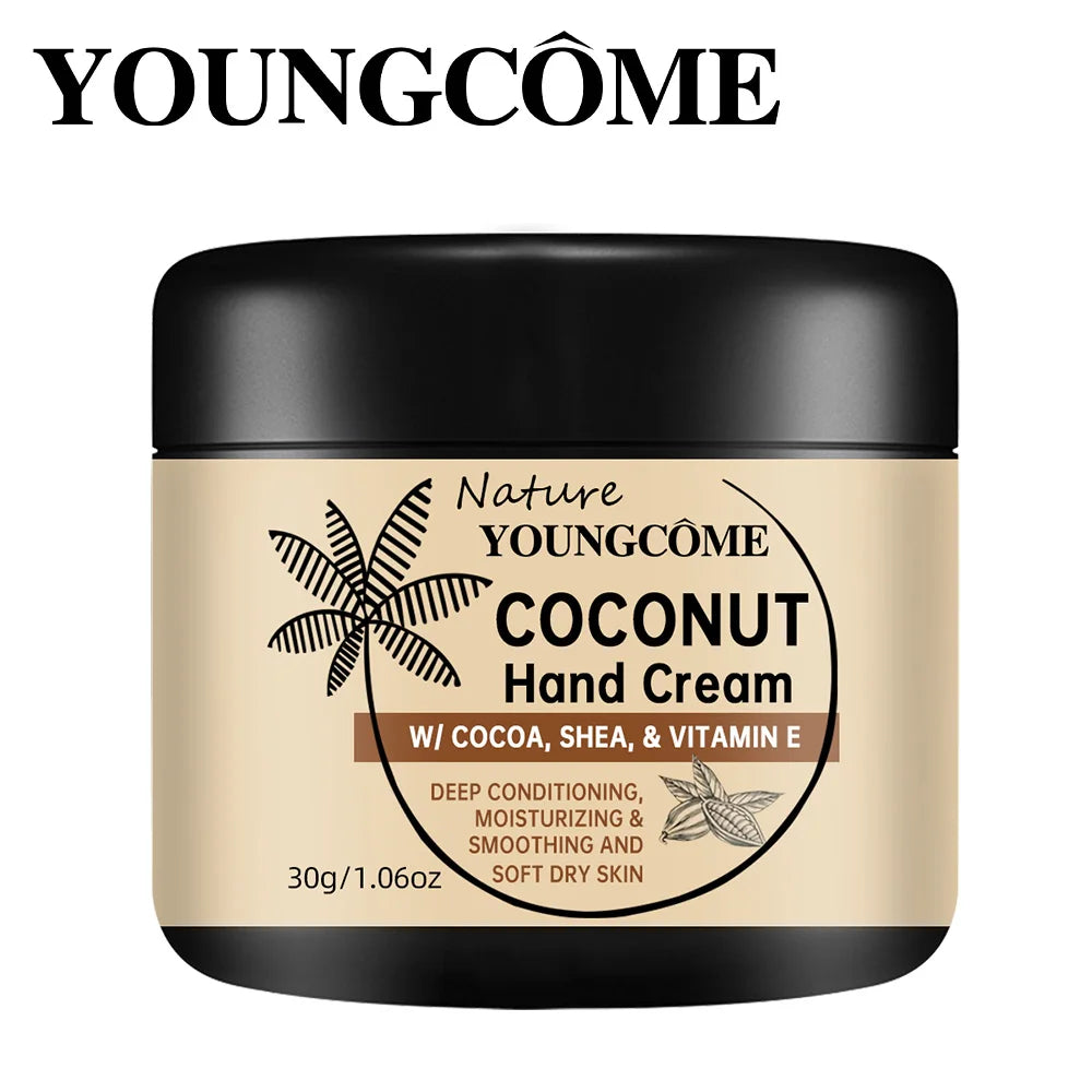 YOUNGCOME Coconut Oil Hand Cream – Moisturizing & Anti-Aging Hand Cream Qst