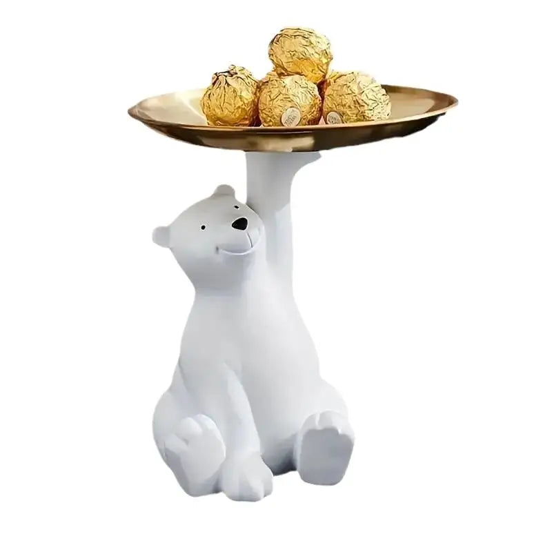 Bear Desktop Storage Tray – Cosmetic, Key & Desk Organizer Desktop Storage Tray Qme