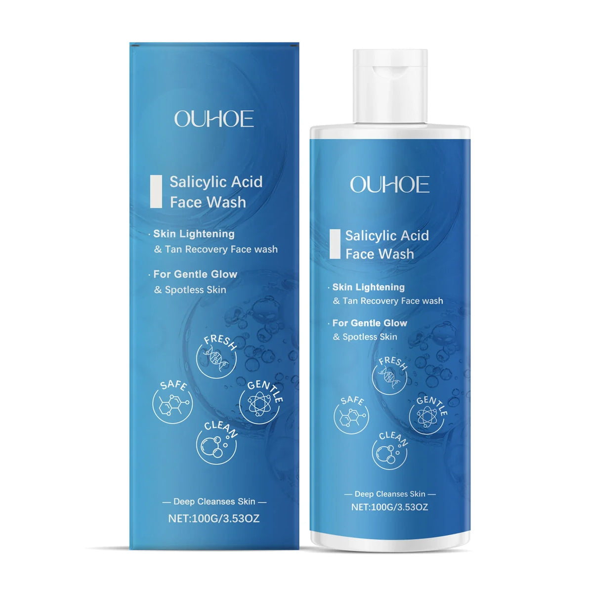 Salicylic Acid Facial Cleanser – Oil Control Moisturizing Face Wash Facial Cleanser Qme 1Pcs