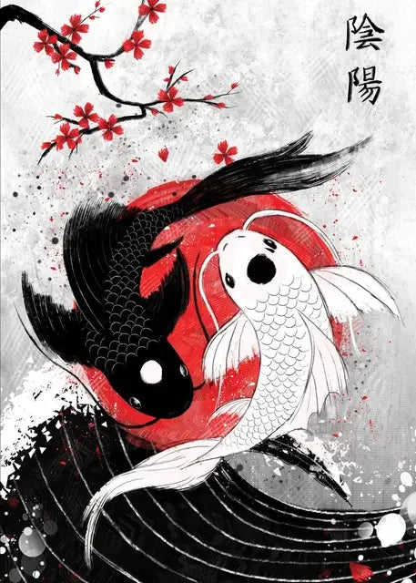 Japanese Cat Samurai Canvas Poster | Animal Wall Art Décor Canvas Wall Art Qst