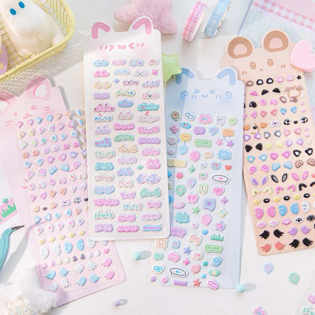 Cartoon Korean Scrapbook Stickers – Planner & Journal Decor Decorative Stickers Qme